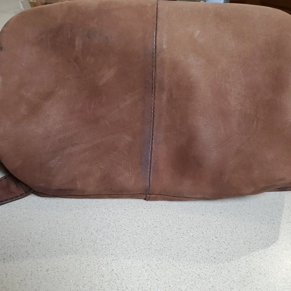 Ellington Leather Goods Suede and Leather Backpack Brown Tan Vintage Style